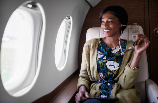Get used to this picture: black women with so much wealth we ride in first class